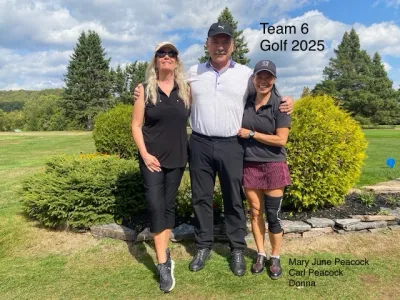 Team 6 of the PLRA golf tournament; Mary June, Carl, Donna