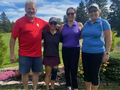 Team 1 on the golf course