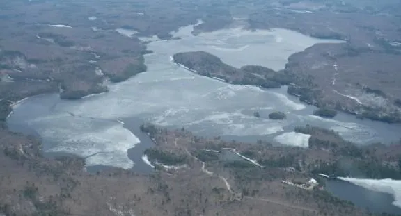 Aerial photo of Percy Lake
